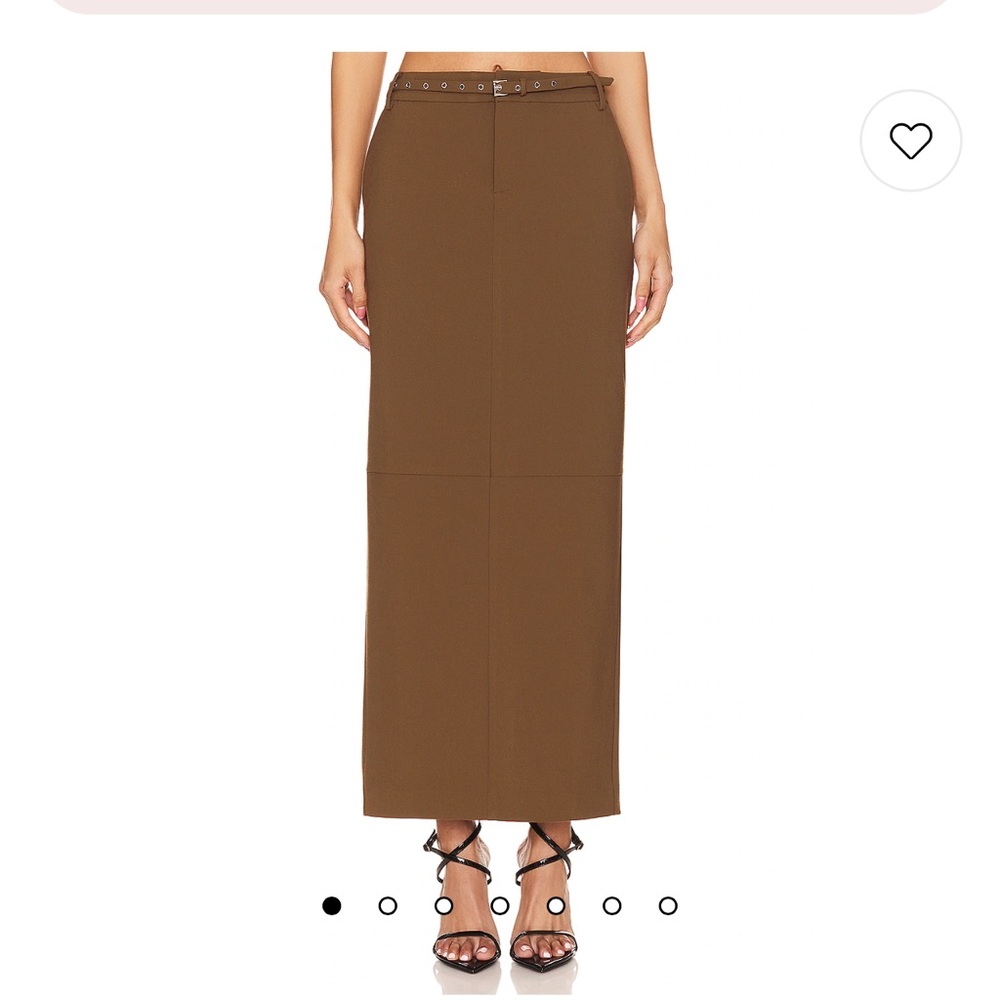 Jordana Maxi Skirt in Muted Olive revolve